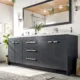 Eviva Lugano 84" Gray Modern Double Sink Bathroom Vanity with White Integrated Top-EVVN1900-8-84GR - Image 5