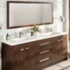 Eviva Lugano 84" Rosewood Modern Double Sink Bathroom Vanity with White Integrated Top-EVVN1900-8-84RSWD - Image 3