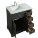 Eviva Monroe 36" Gray Transitional Bathroom Vanity with White Carrara Top-EVVN123-36GR - Image 6