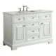 Eviva Monroe 42" White Transitional Bathroom Vanity with White Carrara Top-EVVN123-42WH - Image 2