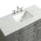 Eviva Monroe 48" Gray Transitional Bathroom Vanity with White Carrara Top -EVVN123-48GR - Image 3