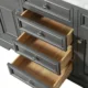 Eviva Monroe 48" Gray Transitional Bathroom Vanity with White Carrara Top -EVVN123-48GR - Image 5
