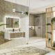 EVIVA Nets 44" Natural Oak and White Wall Mount Modern Bathroom Vanity-EVVN116-44NOK/WH