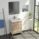 Eviva Petite Plus 24” White/Oak Vanity with Porcelain sink-EVVN540-24WH/OAK - Image 2