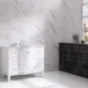 Eviva Stanton 48" White Transitional Bathroom Vanity with White Carrara Top-EVVN04-48WH - Image 3