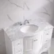 Eviva Stanton 48" White Transitional Bathroom Vanity with White Carrara Top-EVVN04-48WH - Image 2
