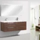 Eviva Surf 57" Rosewood Modern Bathroom Vanity Set with Integrated White Acrylic Double Sink-EVVN144-57RSWD - Image 6