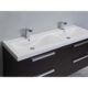 Eviva Surf 57" Wenge Modern Bathroom Vanity Set with Integrated White Acrylic Double Sink-EVVN144-57WG - Image 4