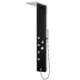 Eviva Velino Black Tempered Glass Thermostatic Shower Massage Panel EVSH152BL/CH