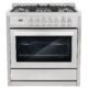 Cosmo Commercial-Style 36'' 3.8 cu. ft. Single Oven Dual Fuel Range with 8 Function Convection Oven in Stainless Steel COS-F965NF