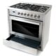 Cosmo Commercial-Style 36'' 3.8 cu. ft. Single Oven Dual Fuel Range with 8 Function Convection Oven in Stainless Steel COS-F965NF - Image 8