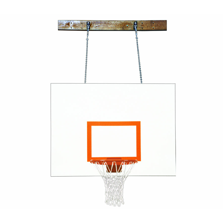 images First Team FoldaMount46 Aggressor Side Folding Wall Mounted Basketball System - Image 1