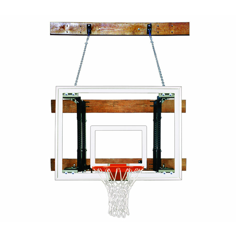 images First Team FoldaMount46 Maverick Side Folding Wall Mounted Basketball System - Image 1