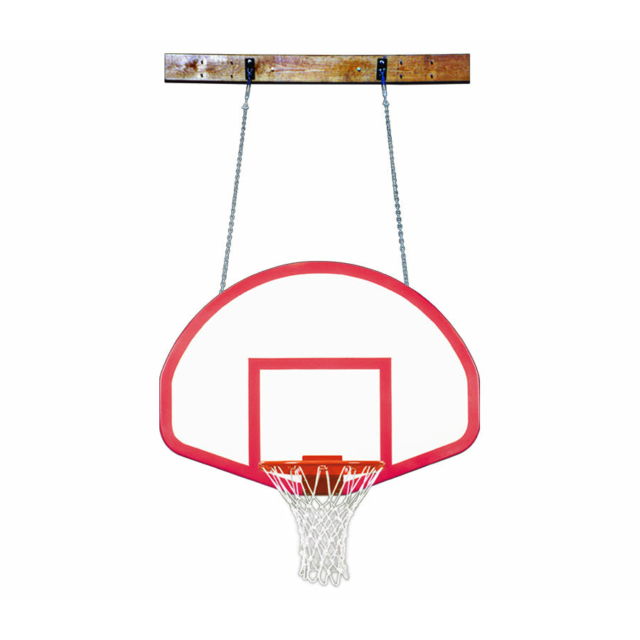 images First Team FoldaMount46 Rebound Side Folding Wall Mounted Basketball System - Image 1