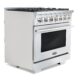 Cosmo Commercial-Style 36'' 4.5 cu. ft. Gas Range with 6 Italian Burners and Heavy Duty Cast Iron Grates in Stainless Steel COS-GRP366 - Image 5