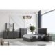 J&M Furniture Giulia Queen Bed in Matte Grey SR08-203Q - Image 5