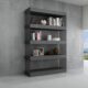 J&M Furniture Cloud Curio Unit in Grey High Gloss 177041-G