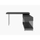 J&M Furniture Cloud Desk in Grey High Gloss 179921-D-G - Image 3