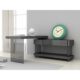 J&M Furniture Cloud Desk in Grey High Gloss 179921-D-G