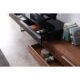 J&M Furniture CE Hudson TV Base in Walnut & Black 17475-WB - Image 8
