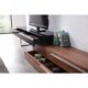 J&M Furniture CE Hudson TV Base in Walnut & Black 17475-WB - Image 7