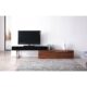 J&M Furniture CE Hudson TV Base in Walnut & Black 17475-WB - Image 2