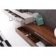 J&M Furniture CE Hudson TV Base in Walnut & Taupe 17475-WT - Image 8