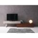 J&M Furniture CE Hudson TV Base in Walnut & Taupe 17475-WT