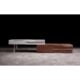 J&M Furniture CE Hudson TV Base in Walnut & Taupe 17475-WT - Image 4