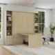 Queen Size Murphy Bed with Table and Side Cabinets | Inovabed - Image 3