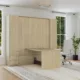Queen Size Murphy Bed with Table and Side Cabinets | Inovabed - Image 2