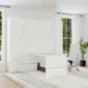 Queen Size Murphy Bed with Table and Side Cabinets | Inovabed - Image 31