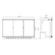 Kings Bottle Commercial Grade Back Bar Fridge, 3 Self-closing Glass Door KBU-328-BP - Image 3
