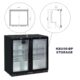 Kings Bottle Commercial Grade Back Bar Fridge, 2 Self-closing Glass Door KBU56BP - Image 2