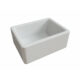 LaToscana 24" Reversible Fireclay Farmhouse Sink in White LNR2418W - Image 3