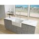 LaToscana 27" Reversible Fireclay Farmhouse Sink in White LTW2718W