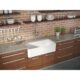 LaToscana 36" Reversible Fireclay Farmhouse Sink in White LTW3619W