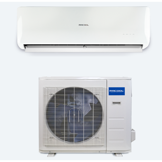 images MRCOOL Olympus Hyper Heat 9,000 BTU 0.75 Ton Ductless Mini Split Air Conditioner and Heat Pump Condenser- 230V/60Hz O-HH-09-HP-C-230B - Image 1