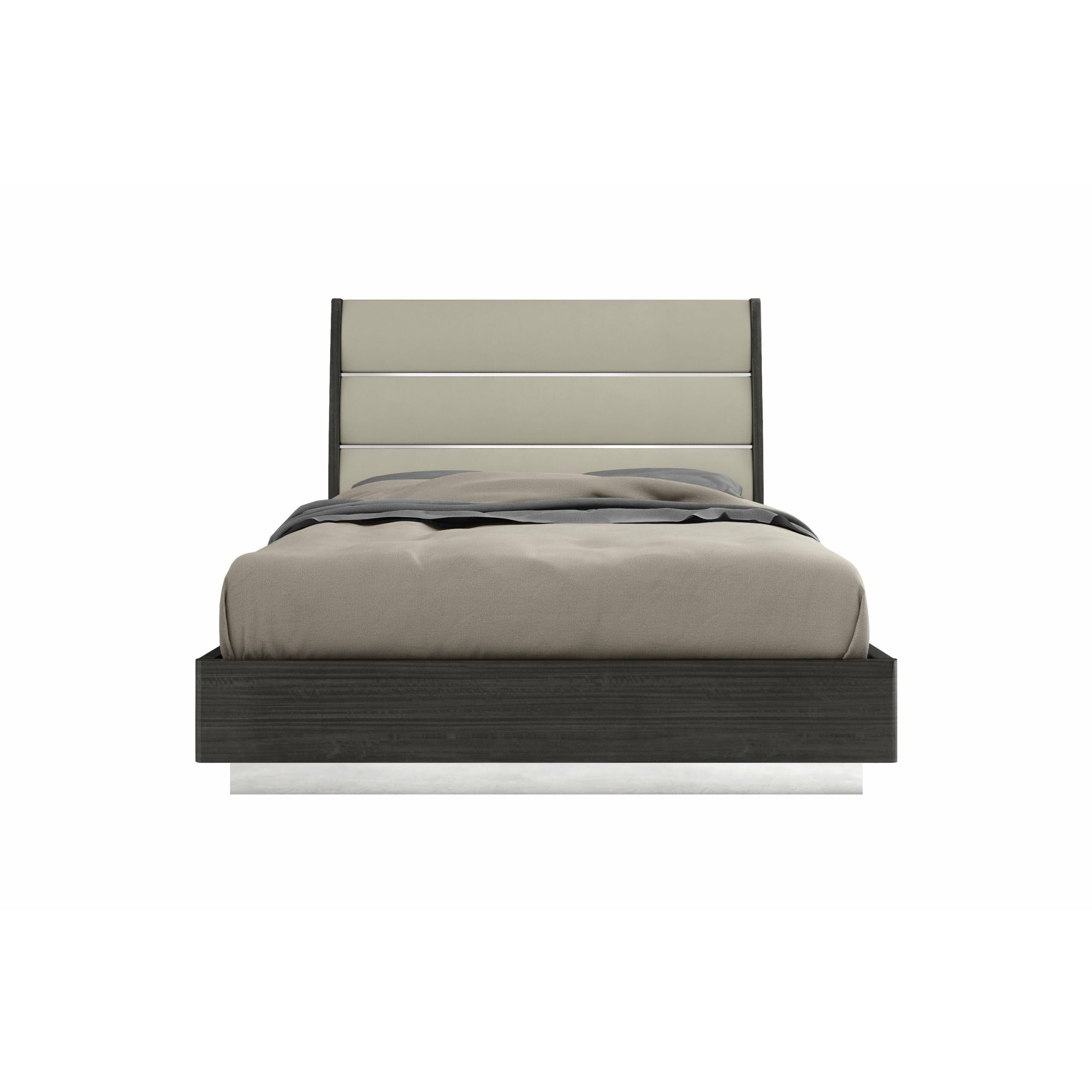 images Whiteline Modern Living - Pino Bed Queen BQ1752-DGRY/LGRY - Image 1