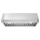 Cosmo 30" Ducted Under Cabinet Range Hood in Stainless Steel with Push Button Controls, LED Lighting and Permanent Filters COS-QB75