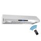 Cosmo 48" Ducted Under Cabinet Range Hood with Soft-Touch Controls, Permanent Filters, 4-Speed Fan, LED Lights in Stainless Steel COS-QS48 - Image 3