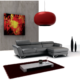 J&M Furniture Sparta Mini Right Hand Facing Chaise in Grey 1769112-RHFC-GR