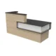 84" Modern Reception Desk | Pre-Assembled Laminate Front Counter - Image 2
