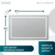 Aquadom SOHO 40'' × 36'' LED Lighted Bathroom Mirror - Image 13