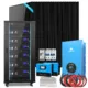 SunGoldPower Off-Grid Solar Kits 12kW/15kW/18kW Options 120V/240V with 48v LiFePO4 Lithium Batteries & 415w Solar Panels SGR-18K20E