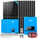 SunGoldPower Off Grid Solar Kit 10 X 550 Watts Solar Panels  4 X 5.12KWH Powerwall Lithium Battery 10KW Solar Inverter 48VDC 120V/240V SGM-10K20
