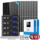 SunGoldPower Off Grid Solar Kit 10000W 48VDC 120V/240V LifePO4 20.48KWH Lithium Battery 12 X 450 Watts Solar Panels SGR-10K2M