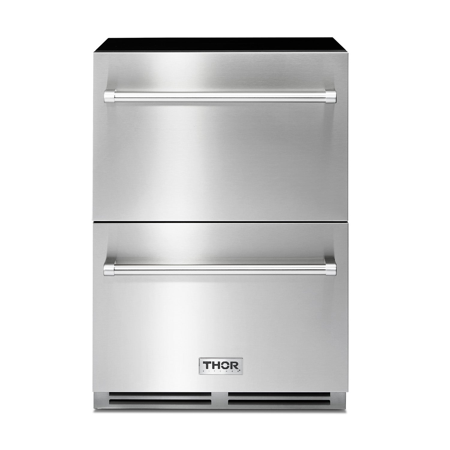 images Thor Kitchen 24" Indoor Outdoor Refrigerator Drawer in Stainless Steel TRF24U - Image 1