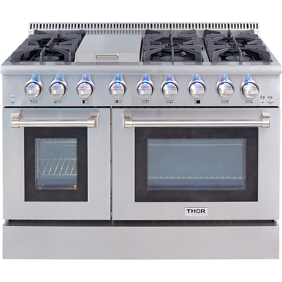 images Thor Kitchen 48" 6 Burner Professional Gas Range HRG4808U - Image 1