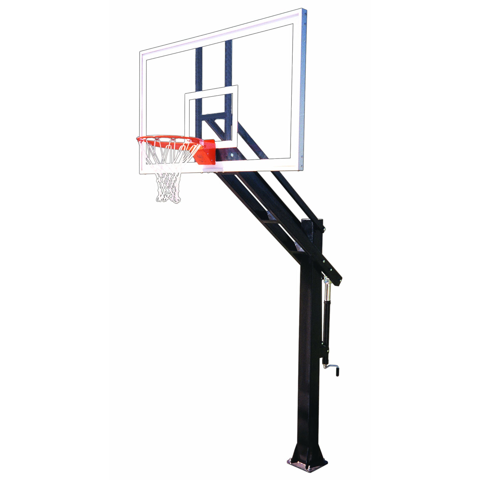 images First Team Titan Arena In Ground Adjustable Basketball System - Image 1